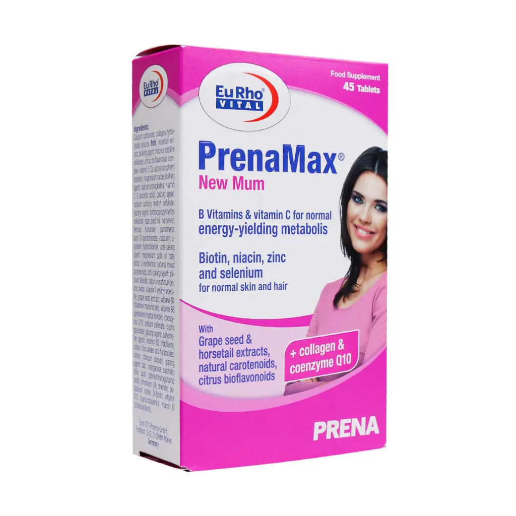 قرص پرینامکس نیو مام یوروویتال ۴۵ عدد ۱ (Eurho Vital PrenaMax New Mum 45 Tablets 1)