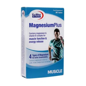 قرص منیزیم پلاس یوروویتال ۳۰ عدد ۱ (Eurho Vital Magnesium Plus 30 Tablets 1)
