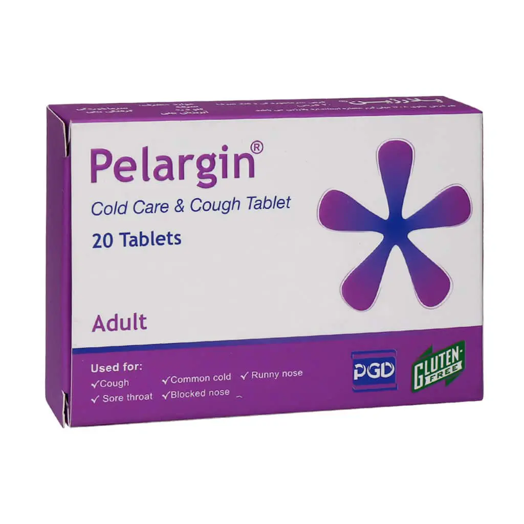قرص پلارژین پارس گیتا دارو ۲۰ عدد ۱ (Pars Gita Darou Pelargin 20 Tablets 1)