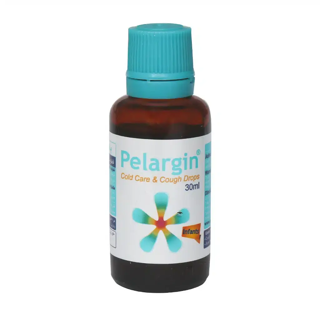 قطره سرماخوردگی و ضد سرفه پلارژین پارس گیتا دارو ۳۰ میلی‌لیتر ۱ (Pars Gita Darou Pelargin Cold Care And Cough 30 ml Drops 1)